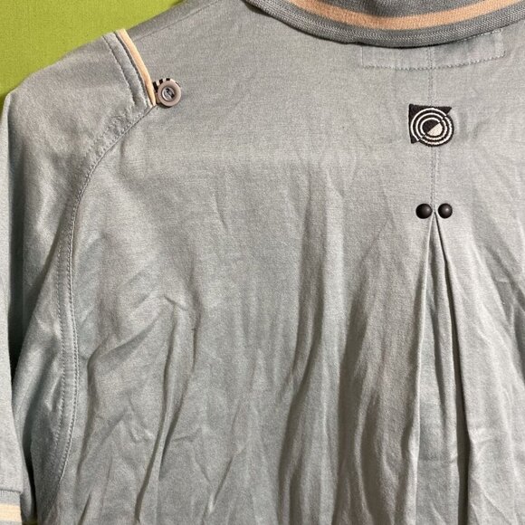 JAMIE SADOCK Gray Short Sleeve Women's Polo Shirt Size L - Picture 8 of 12